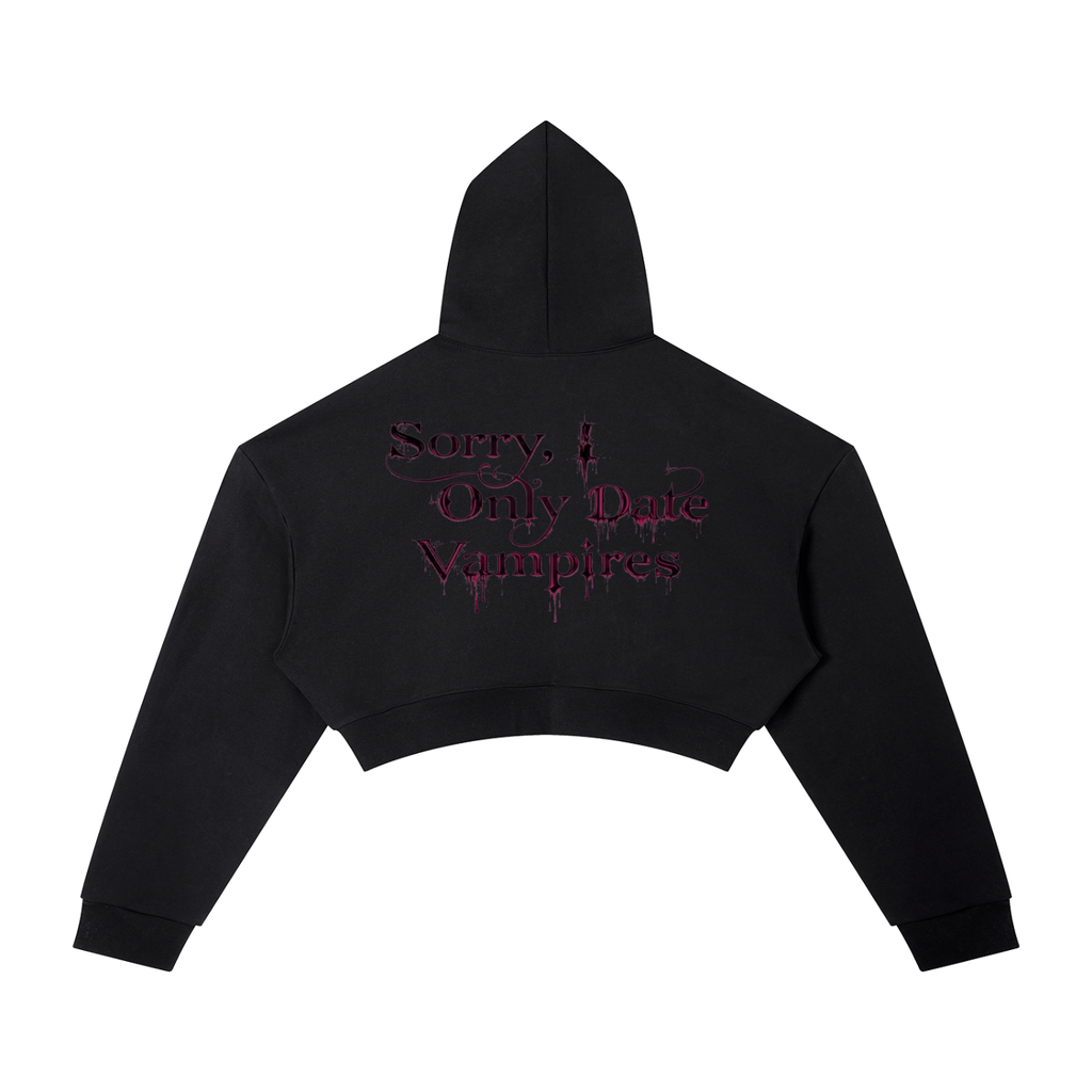 Women’s I only date vampires Cropped Hoodie