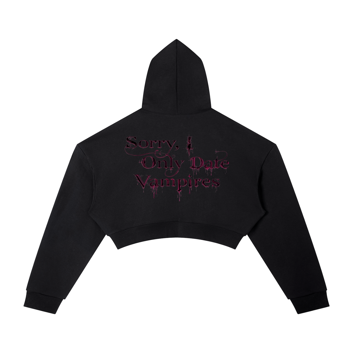 Women’s I only date vampires Cropped Hoodie
