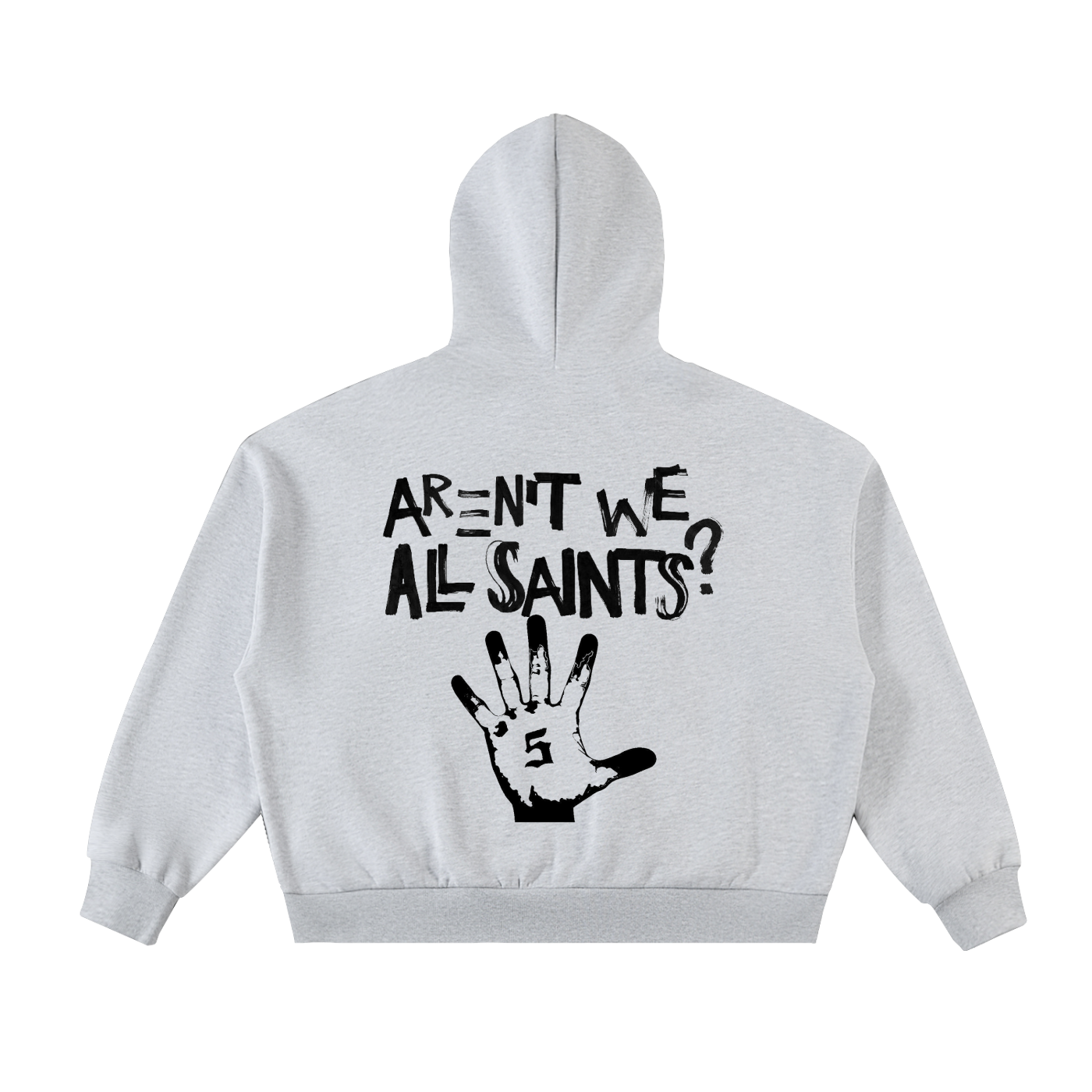 Fleeced Full-Zip Boxy Hoodie
