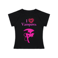Women’s I heart vampires tee