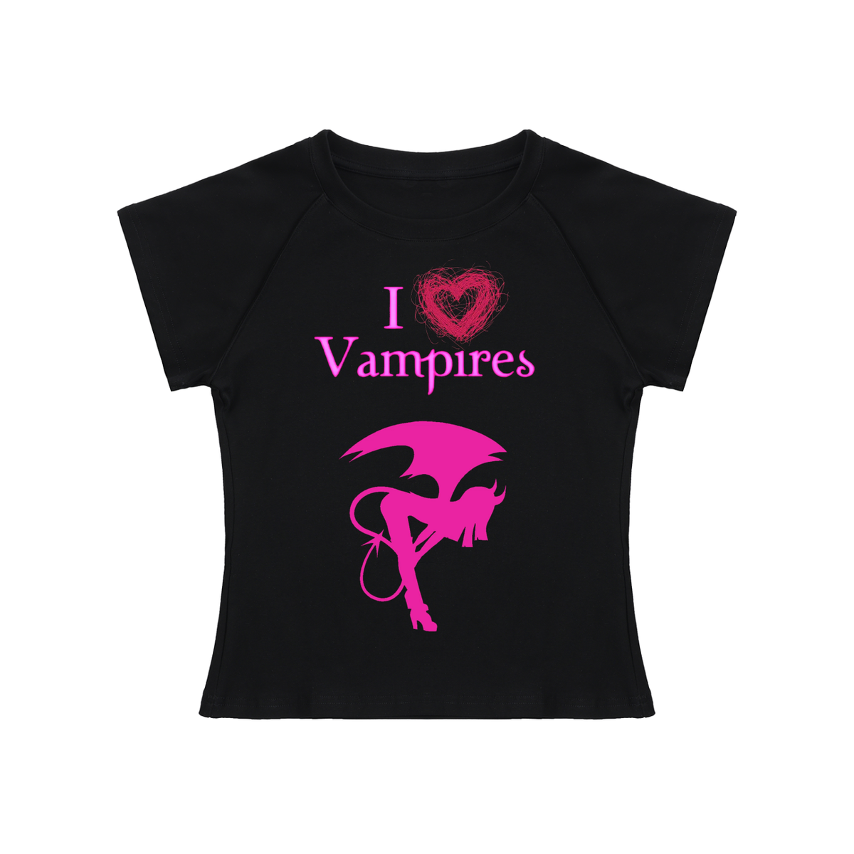 Women’s I heart vampires tee
