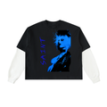 Blue Rockstars never die cotton long sleeve